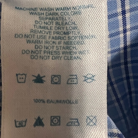 Lands' End Men's Blue Checkered Shirt - Picture 12 of 12